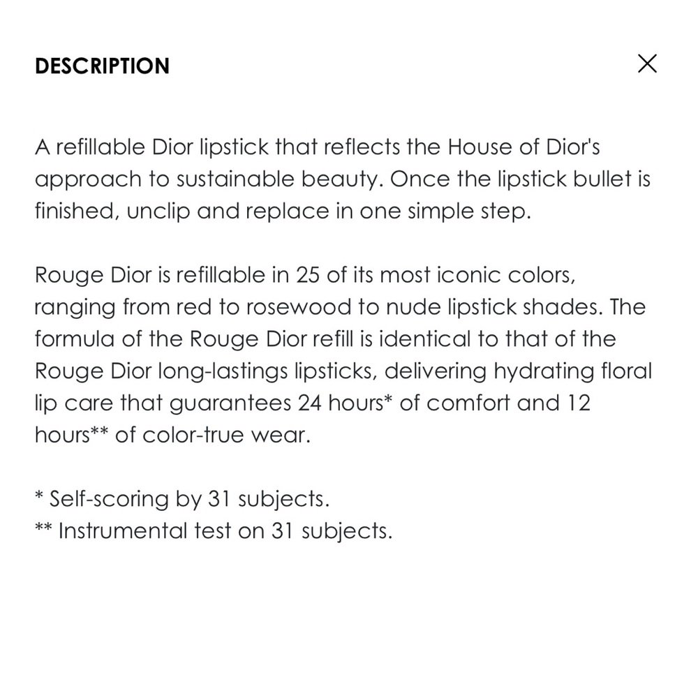 π Dior Rouge Dior the Refill - 772 classic matte π - Picture 5 of 5